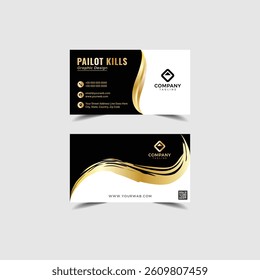 Modern bussines card design. Creative and elegant business card design.Simple business card template design. 