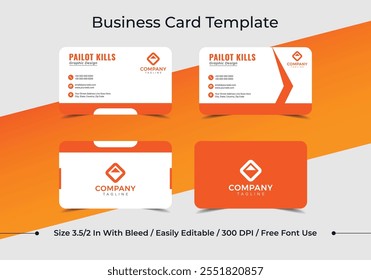 Modern bussines card set. Simple business card design. Creative and elegant business card design. Simple business card template