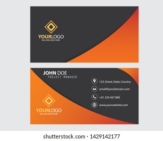 Modern bussines card. Simple business card design. Creative and elegant business card design. Simple business card template. Vector illustration