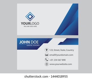 Modern Bussines Card. Simple Business Card Design. Creative And Elegant Business Card Design. Simple Business Card Template. Vector Illustration. Eps 10