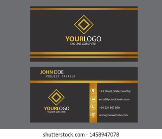 Modern Bussines Card. Simple Business Card Design. Creative And Elegant Business Card Design. Simple Business Card Template. Vector Illustration. Eps 10