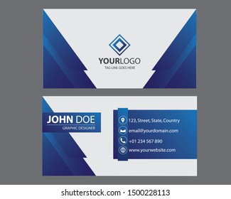 Modern bussines card. Simple business card design. Creative and elegant business card design. Simple business card template. Vector illustration. Eps 10