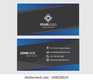Modern bussines card. Simple business card design. Creative and elegant business card design. Simple business card template. Vector illustration. Eps 10