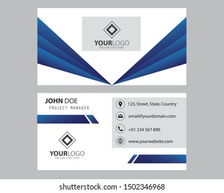 Modern Bussines Card. Simple Business Card Design. Creative And Elegant Business Card Design. Simple Business Card Template. Vector Illustration. Eps 10