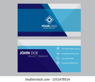 Modern Bussines Card. Simple Business Card Design. Creative And Elegant Business Card Design. Simple Business Card Template. Vector Illustration. Eps 10