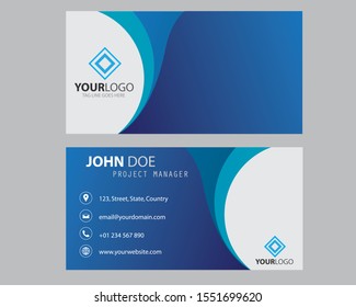 Modern Bussines Card. Simple Business Card Design. Creative And Elegant Business Card Design. Simple Business Card Template. Vector Illustration. Eps 10