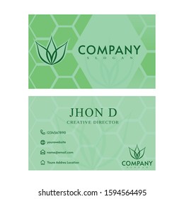 Modern bussines card. Simple business card design.
