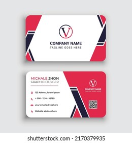 Modern Bussines Card. Simple Business Card Design. Creative And Elegant Business Card Design. Simple Business Card Template