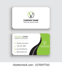 Modern Bussines Card. Simple Business Card Design. Creative And Elegant Business Card Design. Simple Business Card Template