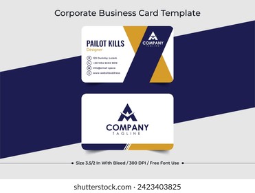 Modern bussines card. Simple business card design. Creative and elegant business card design. Simple business card template