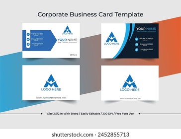 Modern bussines card. Simple business card design. Creative and elegant business card design. Simple business card template