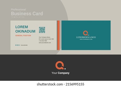 Modern Bussines Card Template Design. Creative And Elegant Business Card Design