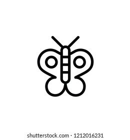 Modern butterfly icon