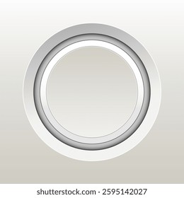 Modern button sign circle minimalist for decoration