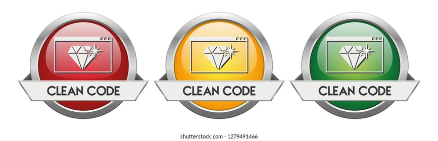 Modern Button Vector Clean Code for the creative use in graphic design