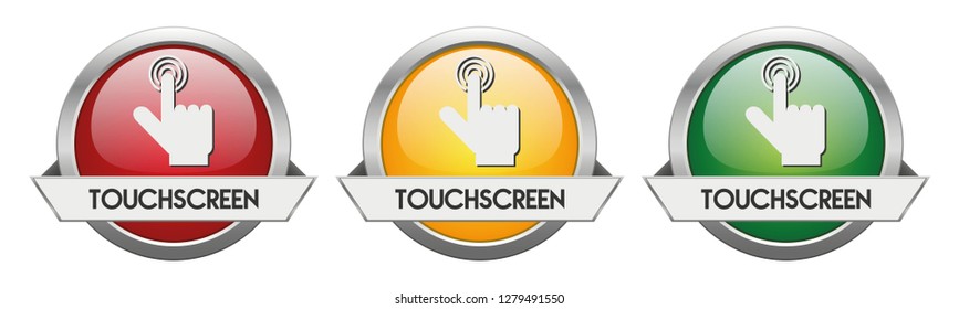 Modern Button Vector Touchscreen for the creative use in graphic design