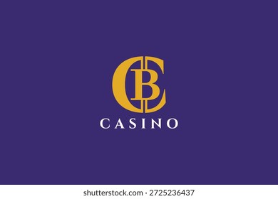 Modernes C B Monogram Casino-Logo für Poker-, Slots- und Casino-Unternehmen