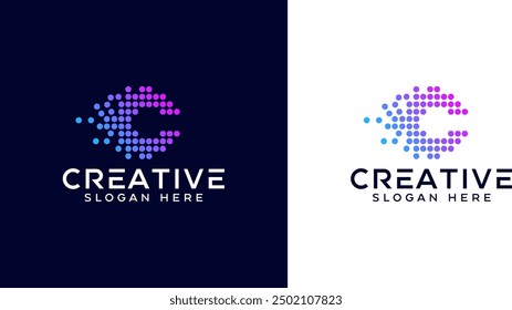 Modern C Letter Technology Logo Software Technology Logo