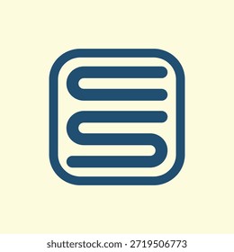 Modelo de logotipo C S moderno