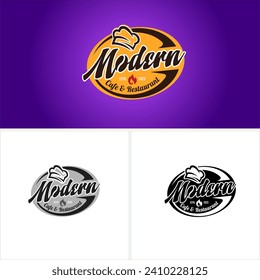 Modernes Café und stilvolles Logo Design