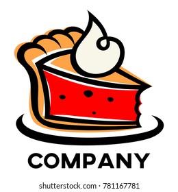 Modern cake logo 