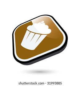modern cake sign