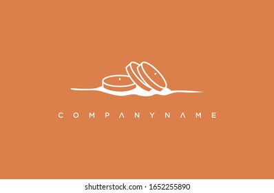 modern cakes logo. simple icon, template design