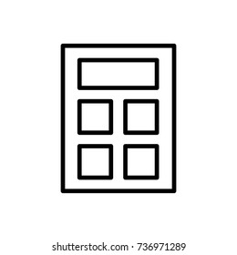 Modern calculation line icon. Premium pictogram isolated on a white background. Vector illustration. Stroke high quality symbol. Calculation icon in modern line style.
