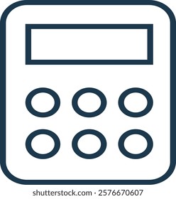 Modern calculator fintech illustration, representing innovative financial tools for budgeting and investment analysis. Perfect for finance, technology, and personal finance projects