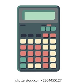 Modern calculator icon for finance and business isolated