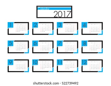 modern calendar 2017