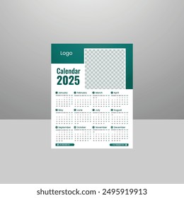 Modern calendar design layout template 
