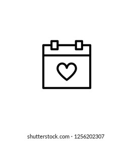 Modern calendar icon