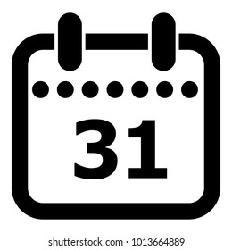 Modern calendar icon. Simple illustration of modern calendar vector icon for web