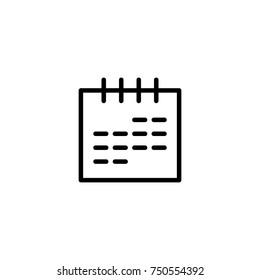 Modern calendar line icon. Premium pictogram isolated on a white background. Vector illustration. Stroke high quality symbol. Calendar icon in modern line style.