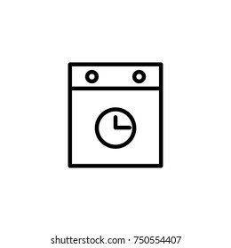 Modern calendar line icon. Premium pictogram isolated on a white background. Vector illustration. Stroke high quality symbol. Calendar icon in modern line style.