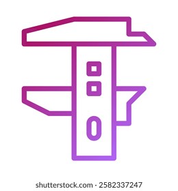 Modern Caliper Icon: Precision Measurement Tool