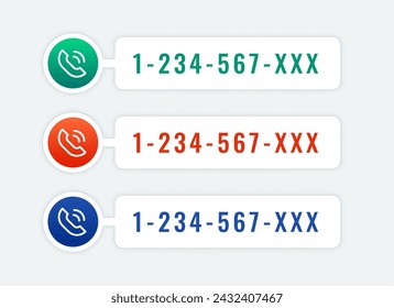 modern call us now icon header for social media post vector