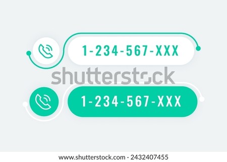 modern call us now template for business communication vector
