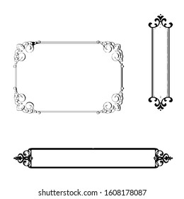 modern Calligraphic frames design 2020