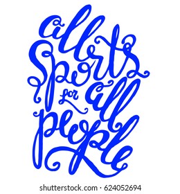 Modern calligraphic style. Hand lettering and custom typography for t-shirts, bags, for posters, invitations