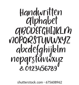 Vector Handwriting Font Immagini Foto Stock E Grafica Vettoriale Shutterstock