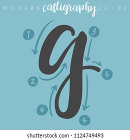 Modern Calligraphy Guide : Vector Illustration