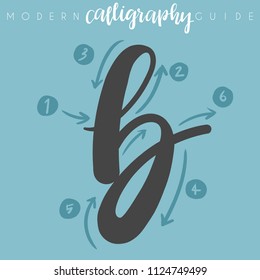 Modern Calligraphy Guide : Vector Illustration