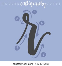 Modern Calligraphy Guide : Vector Illustration