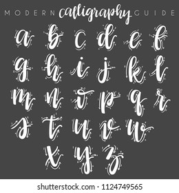Modern Calligraphy Guide : Vector Illustration