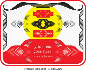 Modern calligraphy inspired design elements