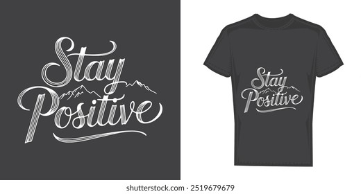 Modern Calligraphy Minimalist T-Shirt Design
