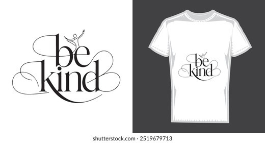 Moderna caligrafia minimalista T-Shirt Design