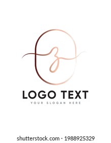 A modern calligraphy with sophisticated flows letter type Z logo template, Vector logo for business and company identity